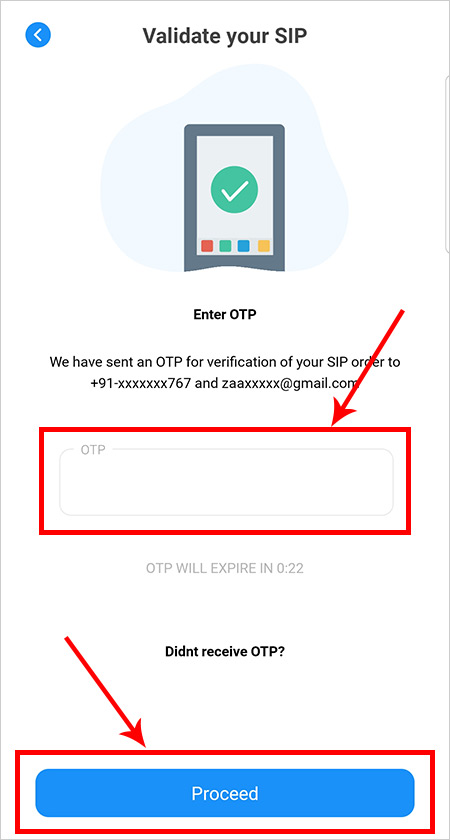 validate stock sip with OTP | Discount Brokers in India - Samco Securities