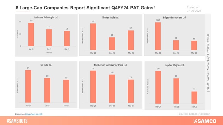 Here are the 6 large companies that have posted significant PAT growth.