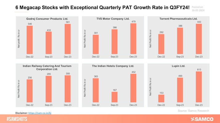 Here is the list of Mega-Cap companies that have performed well and delivered exceptional results in Q3FY24. Investors can keep these stocks on their watchlist.