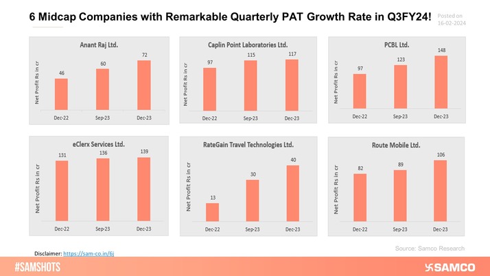 Here is the list of Mid-Cap companies that have performed well and delivered exceptional results in Q3FY24. Investors can keep these stocks on their watchlist.