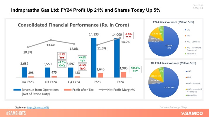 Indraprastha Gas share price gained over 5% in a day on strong financial result
