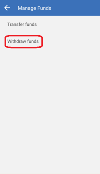 withdraw funds