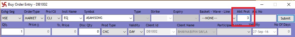 Market Protection in Market Orders