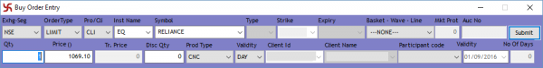 buy order entry