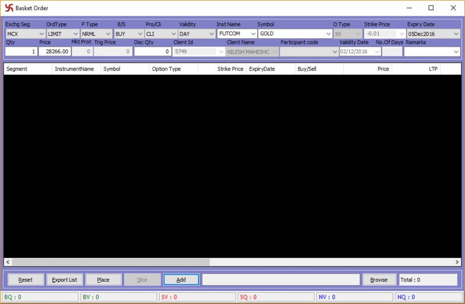 Basket Order Option Discount Brokers in India Samco Securities