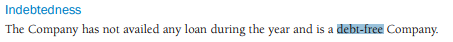 When borrowings are not mentioned as a line item of the balance sheet