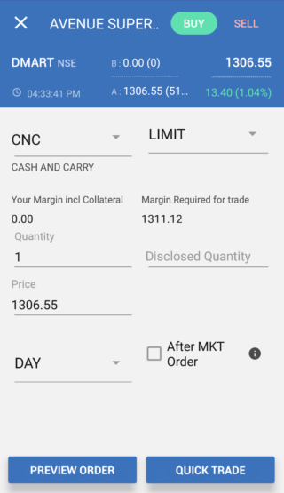 order details stocknote