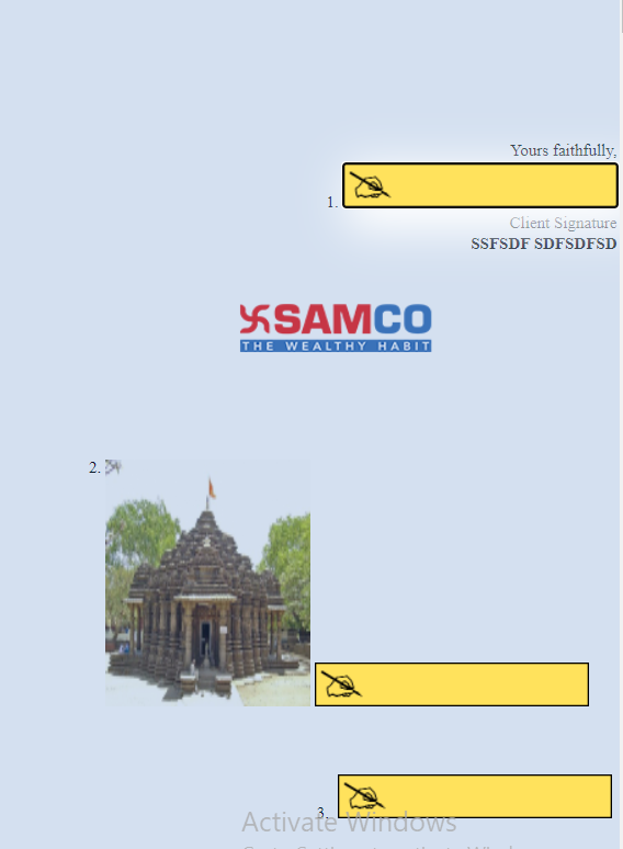 Samco account esign application fields discount brokers in india