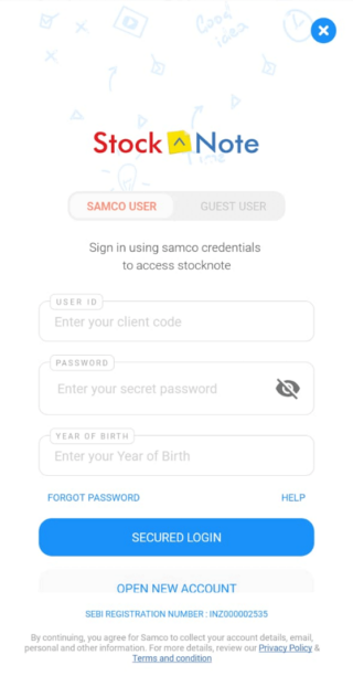 stocknote login | Discount Brokers in India - Samco Securities