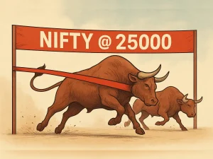 Nifty Ends Expiry in a Tug of War: Resistance at 25,000 Still Holds Strong