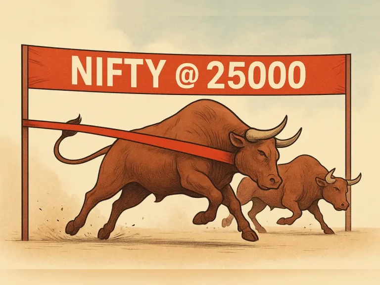 Nifty Ends Expiry in a Tug of War: Resistance at 25,000 Still Holds Strong
