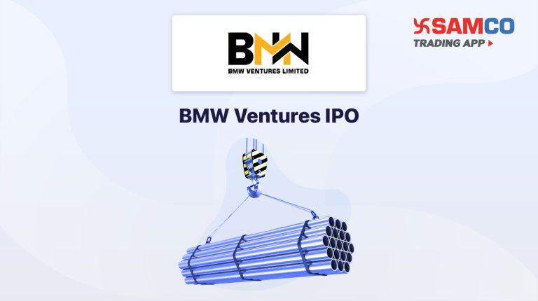 BMW Ventures IPO announcement banner, featuring the company logo, company name, and a design vector.