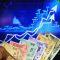 Stock market graph showing Sensex and Nifty 50 movement today