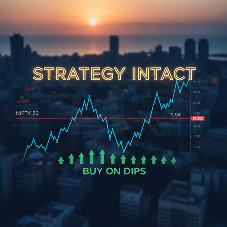 Buy-on-Dips Strategy Intact as Nifty Hovers Near Key Double-Bottom Neckline
