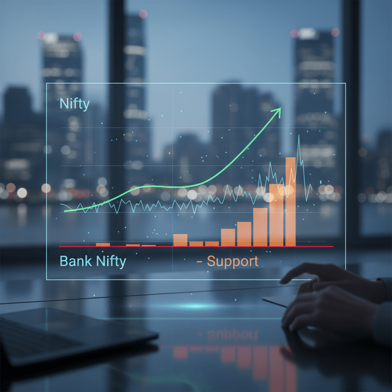 Nifty Sustains Gains with Volatility Subdued; Bank Nifty Holds Above Key Levels