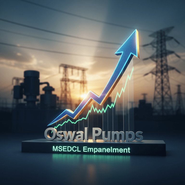 Oswal Pumps Share Price Jumps After MSEDCL Empanelment | Stock Market Today