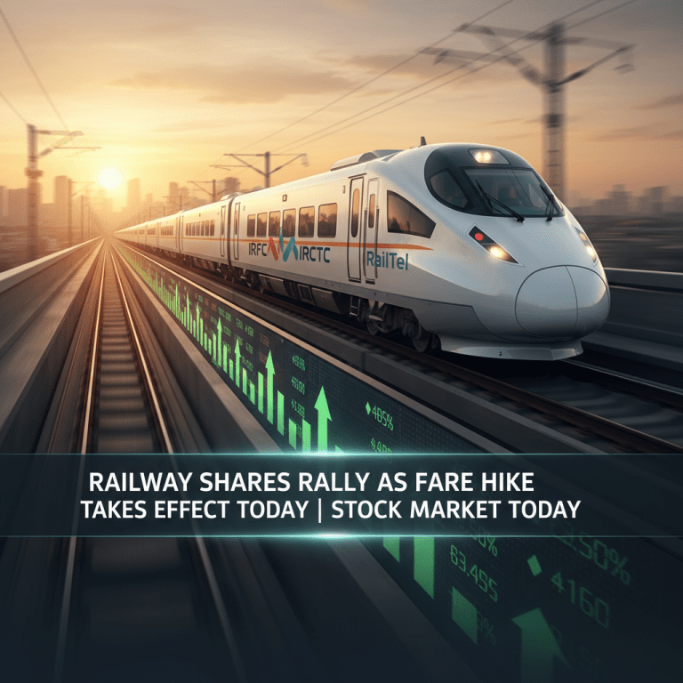 Railway Shares Rally as Fare Hike Takes Effect Today; RVNL, IRFC, IRCTC, RailTel Share Price in Focus | Stock Market Today