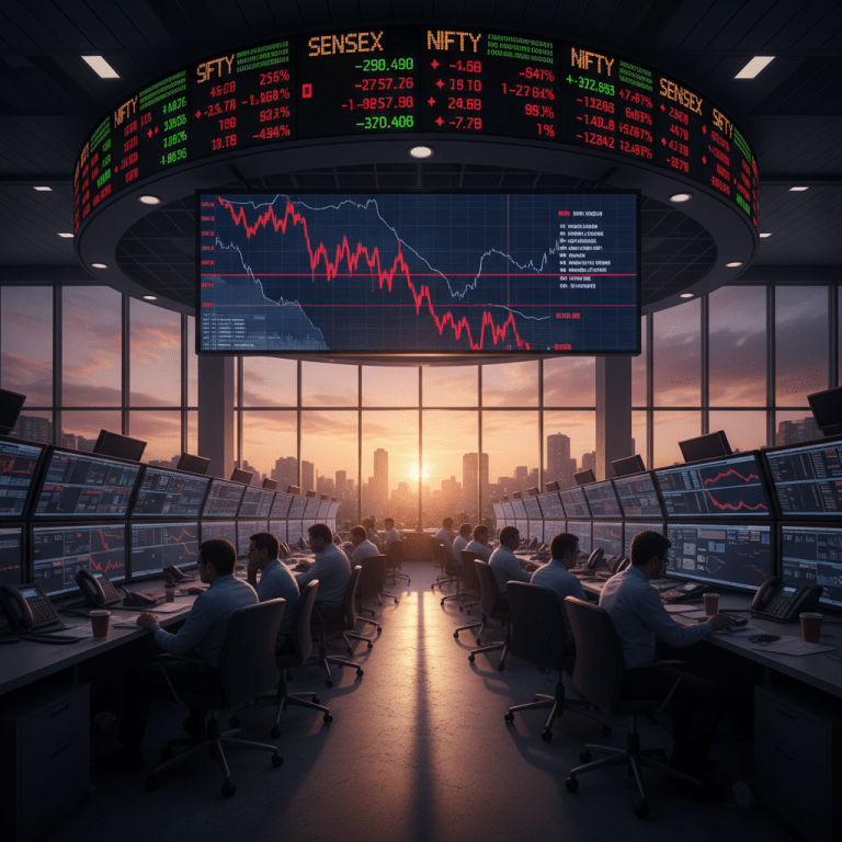 Sensex and Nifty News: Markets Slide From Day’s High as Selling Pressure Returns