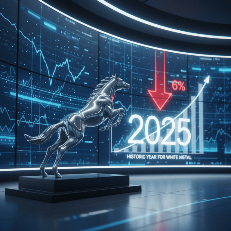 Silver Rate Today Falls 6% on MCX; Yet 2025 Marks a Historic Year for White Metal