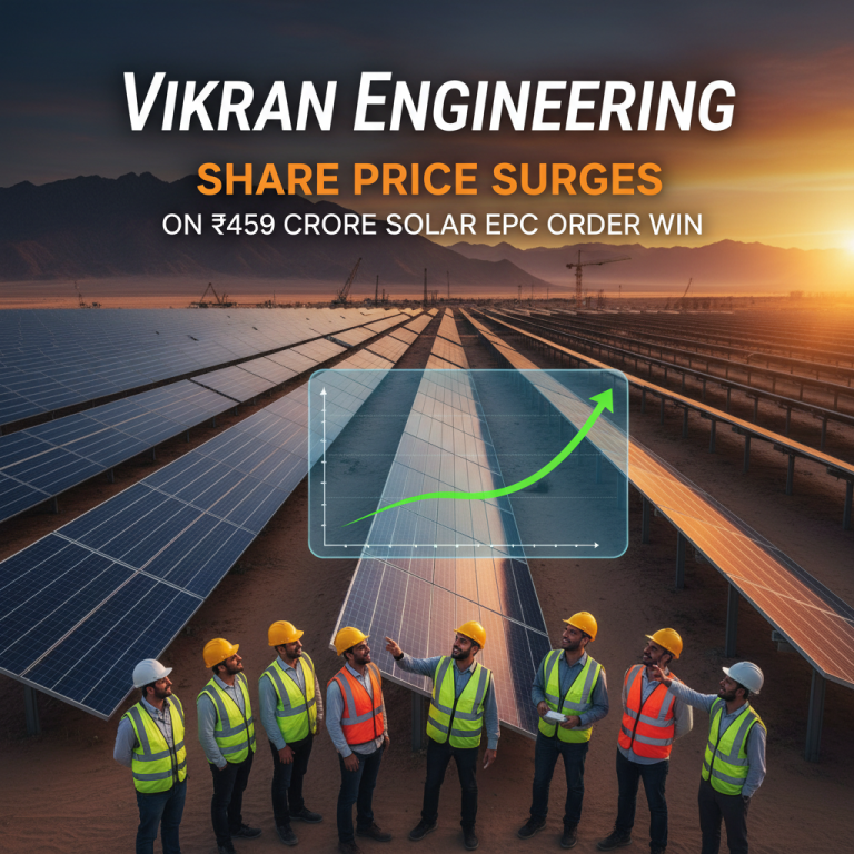 Vikran Engineering Share Price Surges on ₹459 Crore Solar EPC Order Win