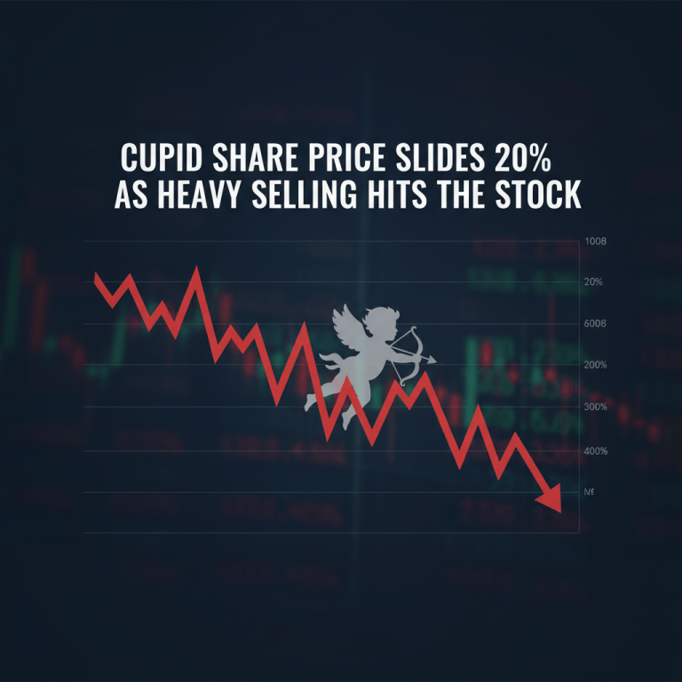 Cupid Share Price Slides 20% as Heavy Selling Hits the Stock | Stock Market Today