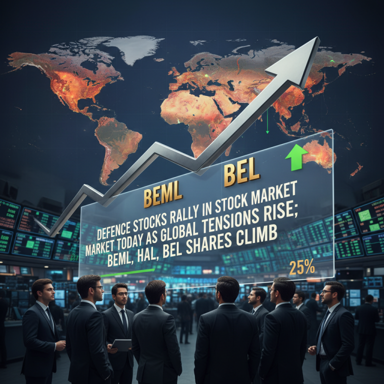 Defence Stocks Rally in Stock Market Today as Global Tensions Rise; BEML, HAL, BEL Shares Climb