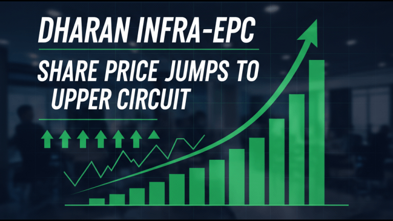 Dharan Infra-EPC Share Price Jumps to Upper Circuit as CIRP Developments Lift Stock Market Today