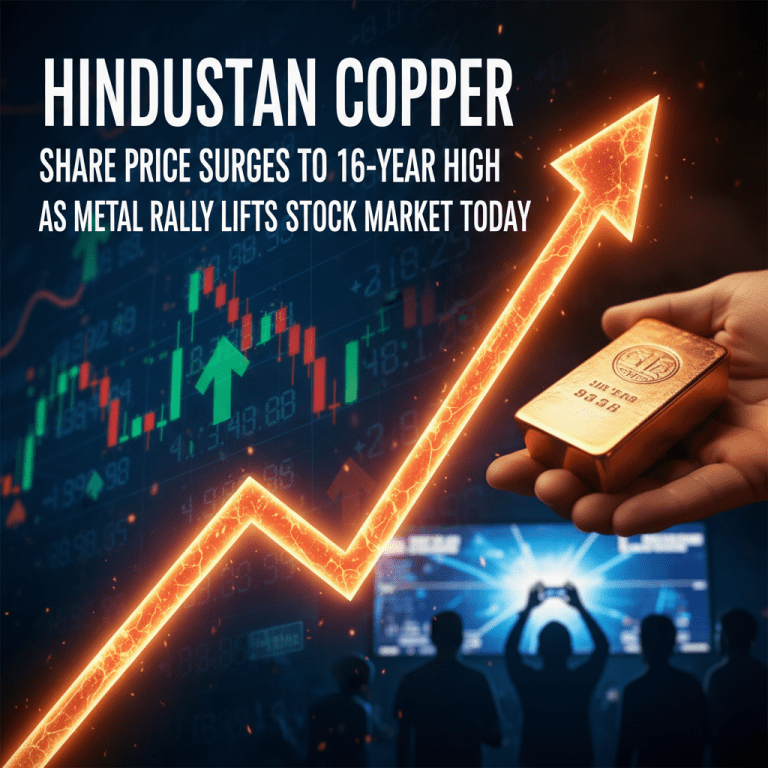 Hindustan Copper Share Price Surges to 16-Year High as Metal Rally Lifts Stock Market Today