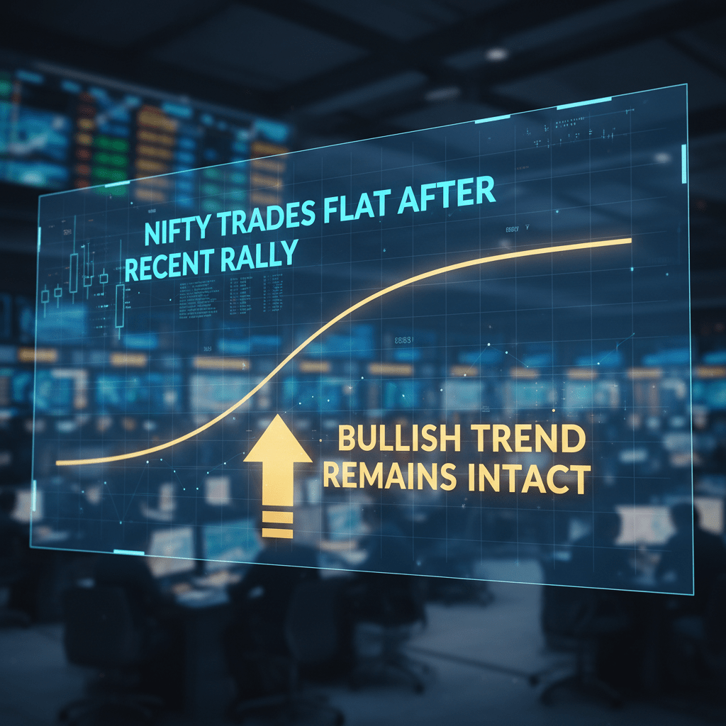Nifty Trades Flat After Recent Rally, Bullish Trend Still Intact