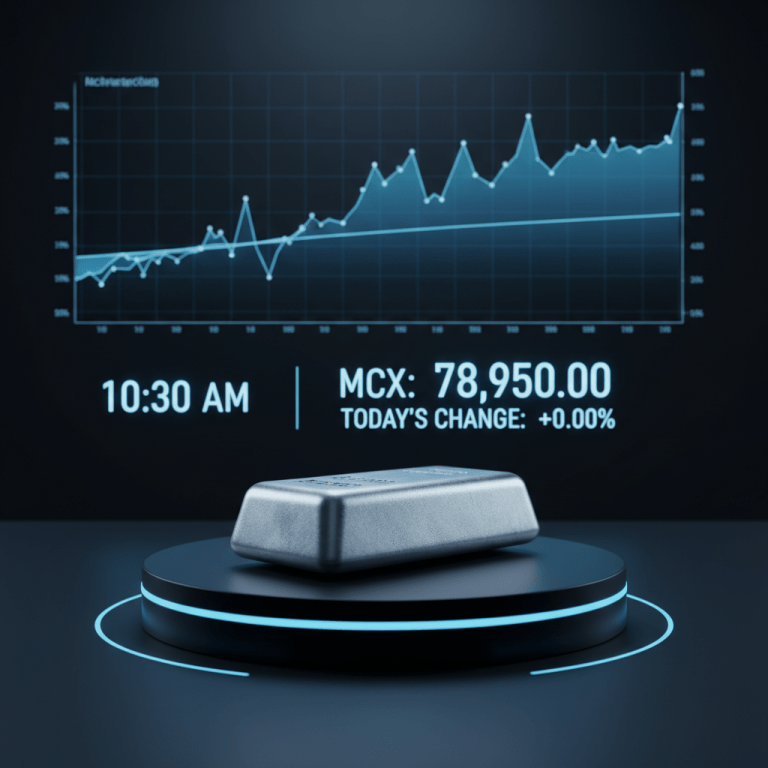 Silver rate today stays flat on MCX after touching fresh lifetime high