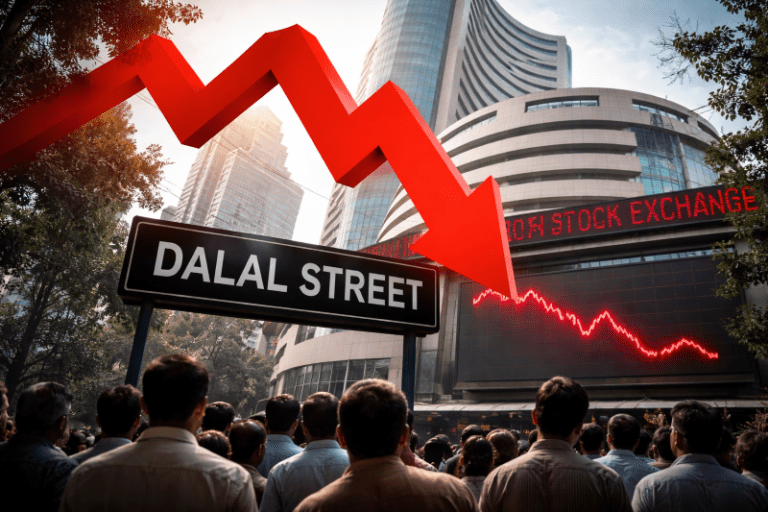 Budget Day Shock: Sensex Cracks 1,575 Points as Bharat Electronics, SBI Drag Markets Lower