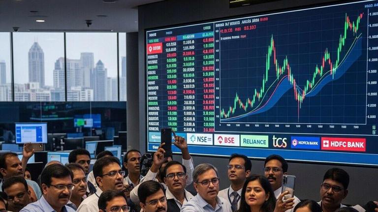 Sensex and Nifty News: Sensex Jumps 480 Points, Nifty 50 Ends at 25,713 – What Drove the Market Rally Today? | Stock Market Today