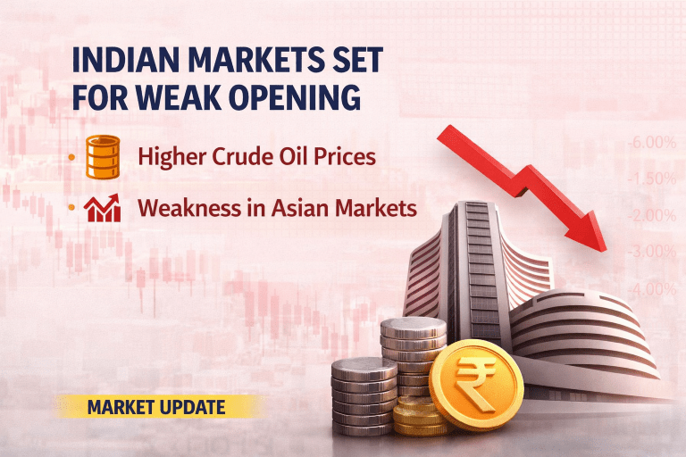 Indian Markets Set for Weak Start Amid Oil-Led Sell-Off Across Asian Markets | Stock Market Today