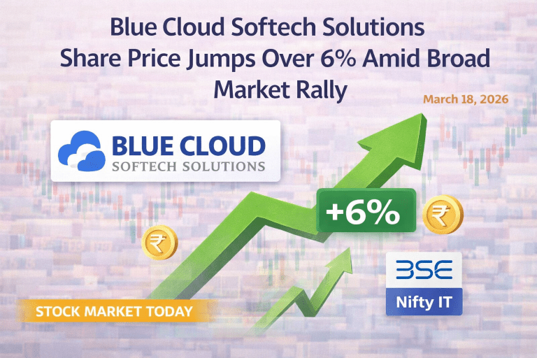 Blue Cloud Softech Solutions Share Price Jumps Over 6% Amid Broad Market Rally | Stock Market Today
