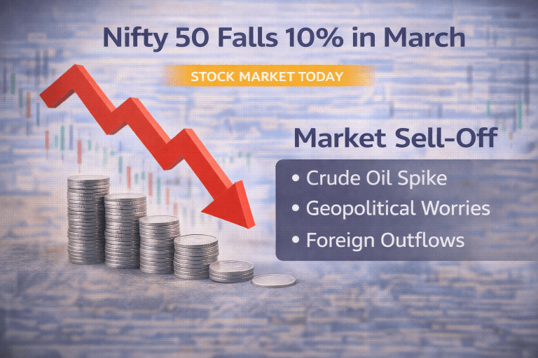 Nifty 50 Falls Nearly 10% in March Amid Broad Market Sell-Off | Stock Market Today