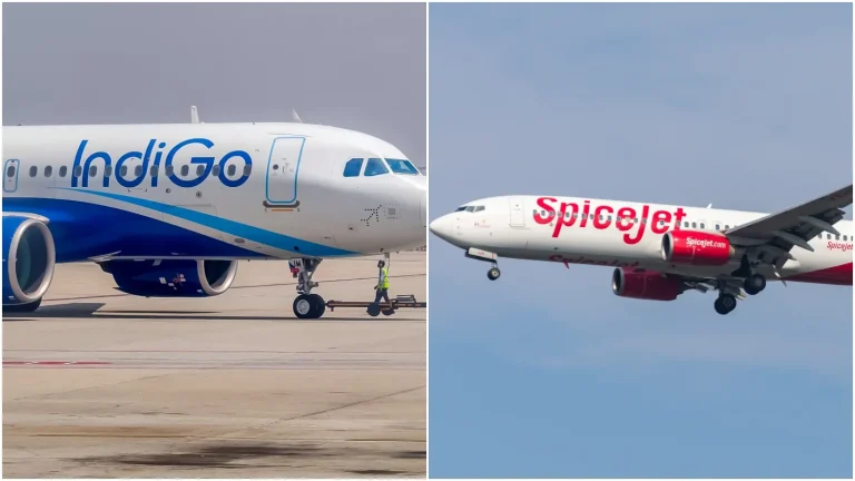 IndiGo, SpiceJet Share Price Slide Up to 5% as Crude Oil Spike Rocks Stock Market Today