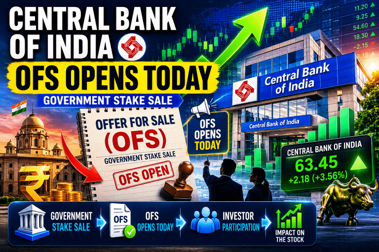 Central Bank of India OFS Opens Today: Understanding the Offer for Sale and Its Impact on the Stock