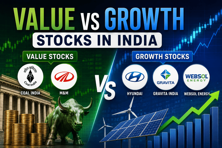 Value vs Growth Stocks in India: Where Do Coal India, M&M, Hyundai, Gravita India and Websol Energy Fit?