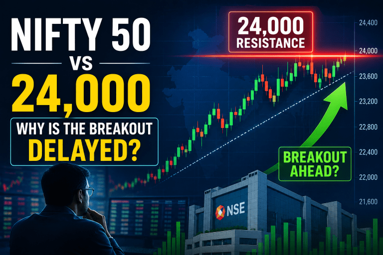 Stock Market Today: Why Is Nifty 50 Struggling to Break Above 24,000?