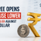 Rupee opens lower against US dollar