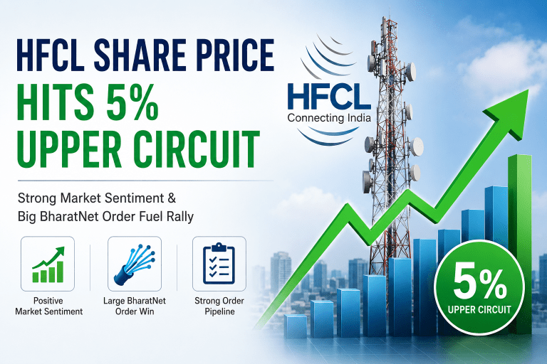 HFCL Share Price Today: Why Did HFCL Stock Hit the 5% Upper Circuit?