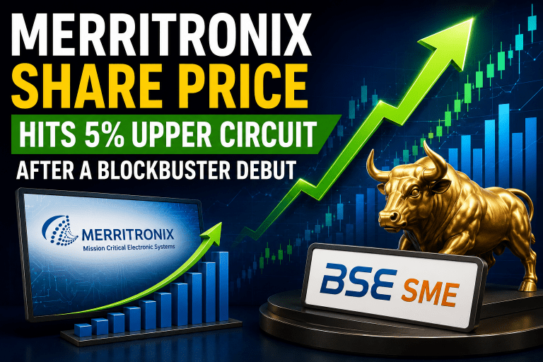 Merritronix Share Price Hits 5% Upper Circuit After Strong BSE SME Debut
