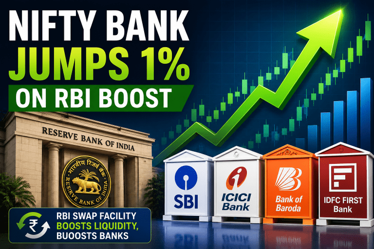 Nifty Bank Jumps Over 1% as RBI Swap Facility Boosts Banking Stocks