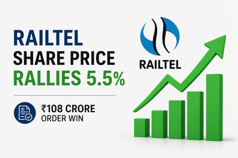 RailTel Share Price Rises After ₹108 Crore Order Win: Here's What Investors Should Know Railtel share price rallies 5.5%