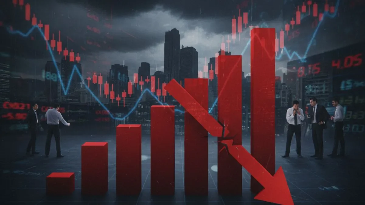 Five-Day Losing Streak Drags Nifty Below 25,000