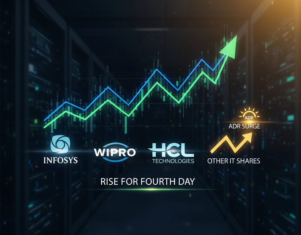 Infosys, Wipro, HCL Technologies and Other IT Shares Rise for Fourth Day Amid ADR Surge