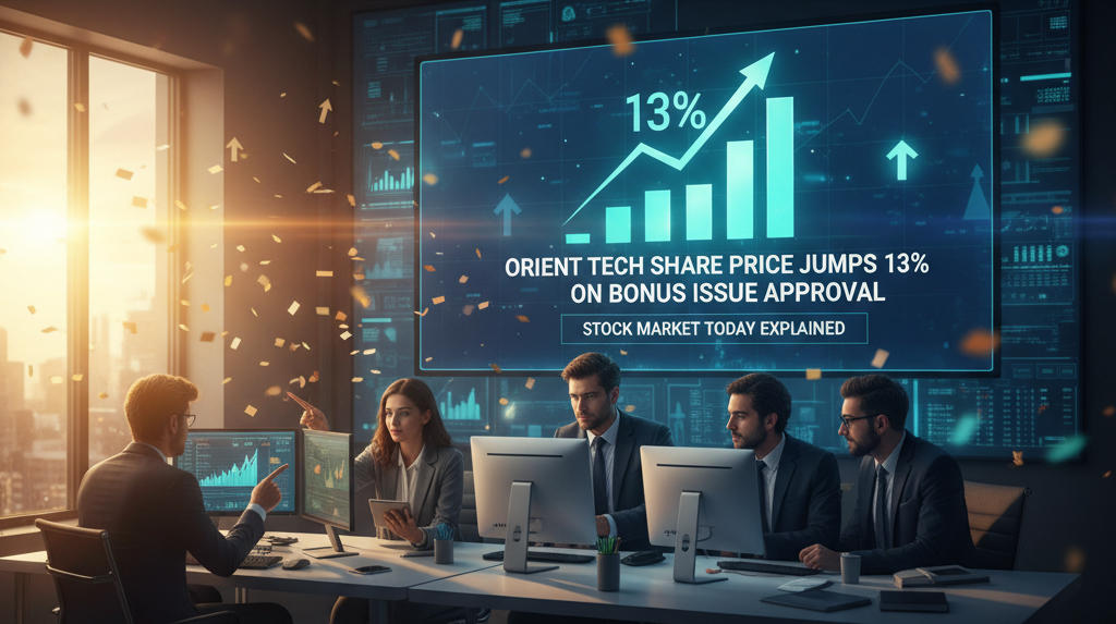 Orient Tech Share Price Jumps 13% on Bonus Issue Approval — Stock Market Today Explained