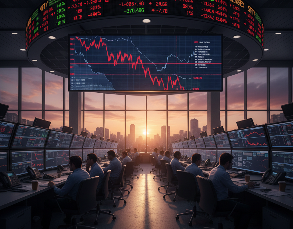 Sensex and Nifty News: Markets Slide From Day’s High as Selling Pressure Returns