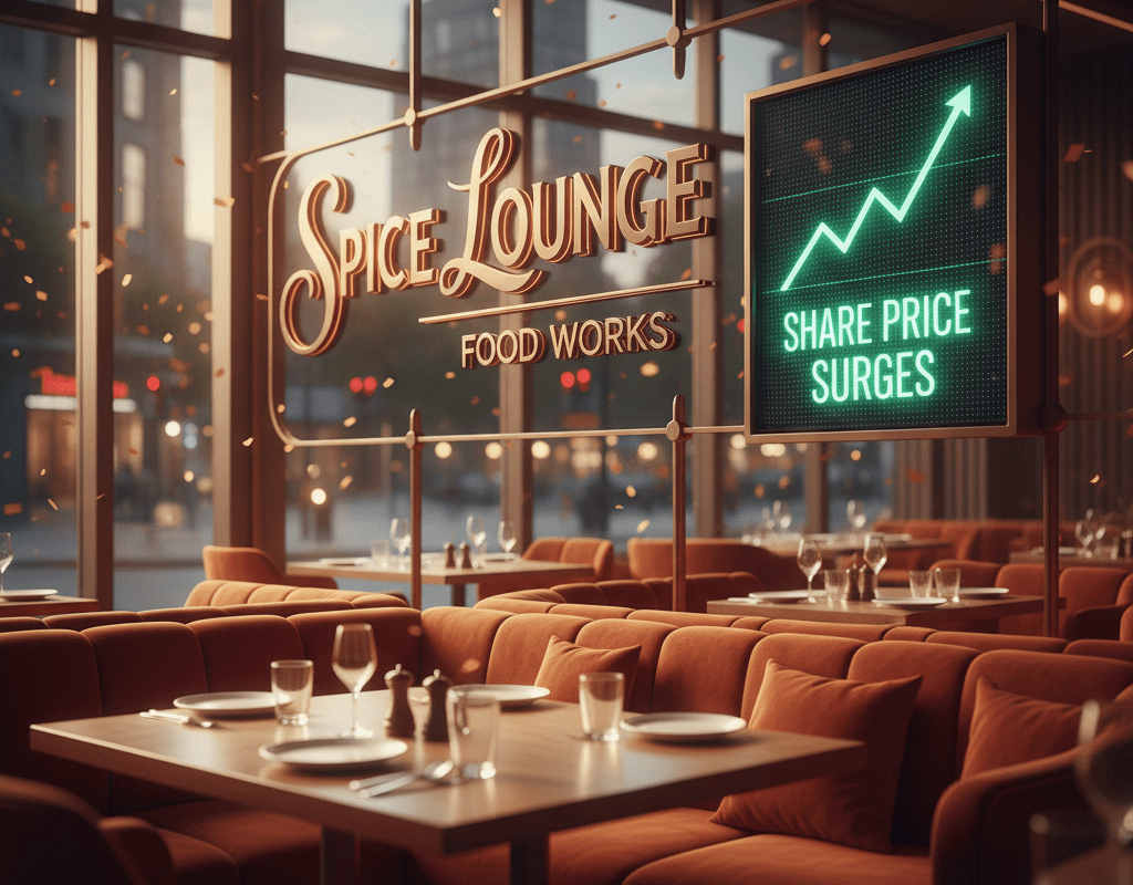Spice Lounge Food Works Share Price Surges Amid Market Volatility