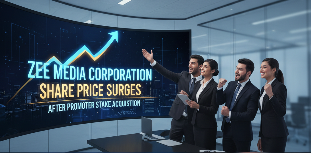Zee Media Corporation Share Price Surges After Promoter Stake Acquisition | Stock Market Today